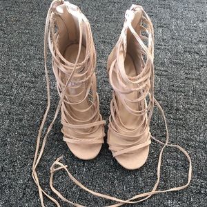 Wild Diva Lounge strappy heels size 7